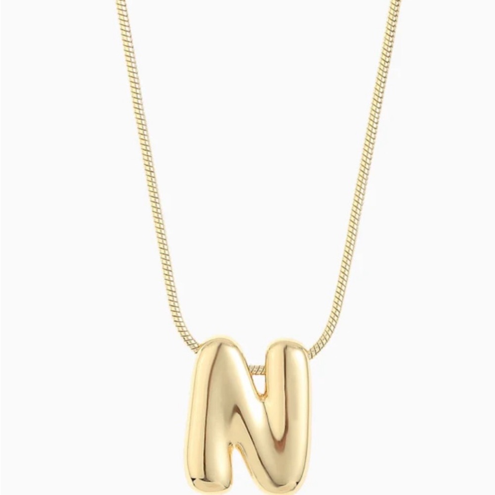 {Leo & Luca} Bubble Letter ‘N’ Initial Necklace, Oprah’s Favorite Things ‘24
NEW